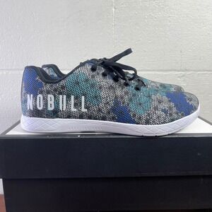 NOBULL Floral Blue Running Shoes Lace Up Low Top Sneaker Womens 14 US Mens 12.5